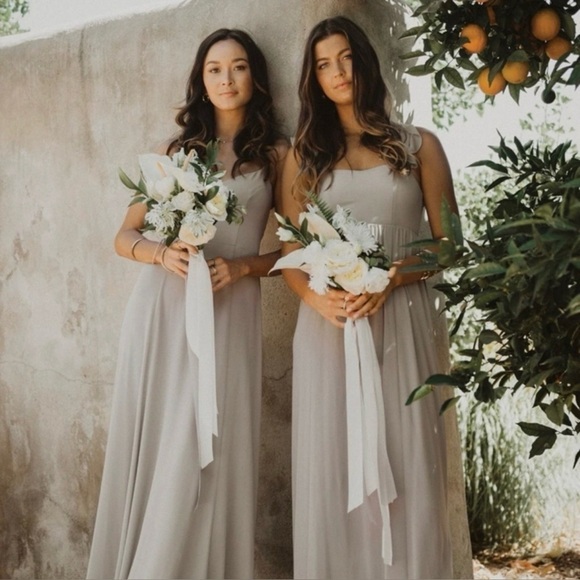 Show Me Your MuMu June Maxi Dress Dove Gray Light - Picture 3 of 11